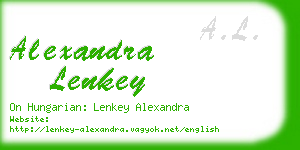 alexandra lenkey business card